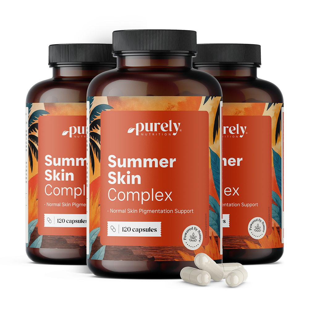 3x Summer Skin Complex – formule à 10 ingrédients, ensemble 360 gélules